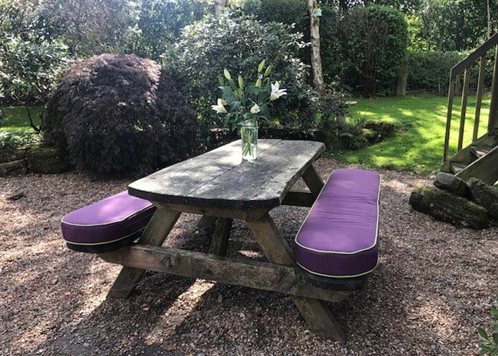 Bespoke Outdoor Cushions For Garden Furniture Foam Filling Options - Picnic Table Seat Cushions